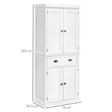 easycomfort easycomfort mobile cucina con armadietto superiore e inferiore e cassetto centrale in legno 76x40 5x184 cm bianco