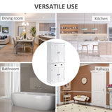 easycomfort easycomfort mobile cucina con armadietto superiore e inferiore e cassetto centrale in legno 76x40 5x184 cm bianco