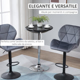 easycomfort easycomfort tavolo rotondo da bar con piano girevole altezza regolabile con leva a gas e base nero