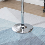 easycomfort easycomfort tavolo rotondo da bar con piano girevole altezza regolabile con leva a gas e base nero