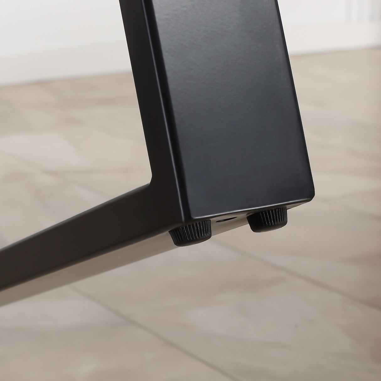 easycomfort easycomfort tavolo da pranzo rettangolare stile industriale per 8 persone 180x90x75cm grigio e nero