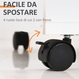 easycomfort easycomfort cassettiera per ufficio in legno con 2 chiavi cassetto armadietto e 4 ruote ean 8054111842020