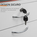 easycomfort easycomfort cassettiera per ufficio in legno con 2 chiavi cassetto armadietto e 4 ruote ean 8054111842020