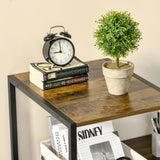 easycomfort easycomfort scrivania pc con scaffale e cassetti in legno truciolato e acciaio 140x50x110cm