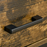 easycomfort easycomfort scrivania pc con scaffale e cassetti in legno truciolato e acciaio 140x50x110cm