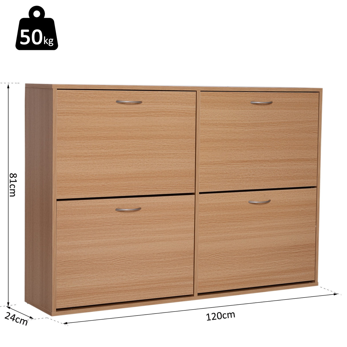easycomfort easycomfort scarpiera salvaspazio capacita 24 ingresso e camera da letto legno 120x24x81cm