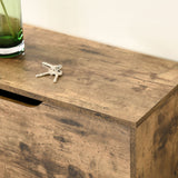 easycomfort easycomfort mobile scarpiera salvaspazio a 3 ante con mensole regolabili per 12 18 scarpe in legno marrone rustico