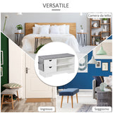 easycomfort easycomfort scarpiera salvaspazio panca scarpiera in legno mobile scarpiera da ingresso bianca 80 5x30 5x43 5cm