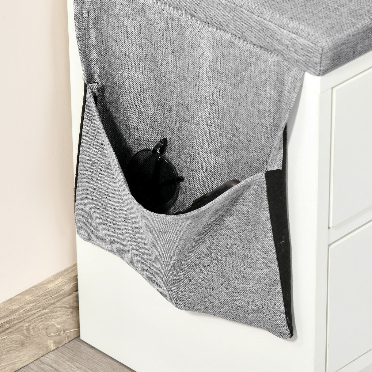 easycomfort easycomfort scarpiera salvaspazio panca scarpiera in legno mobile scarpiera da ingresso bianca 80 5x30 5x43 5cm