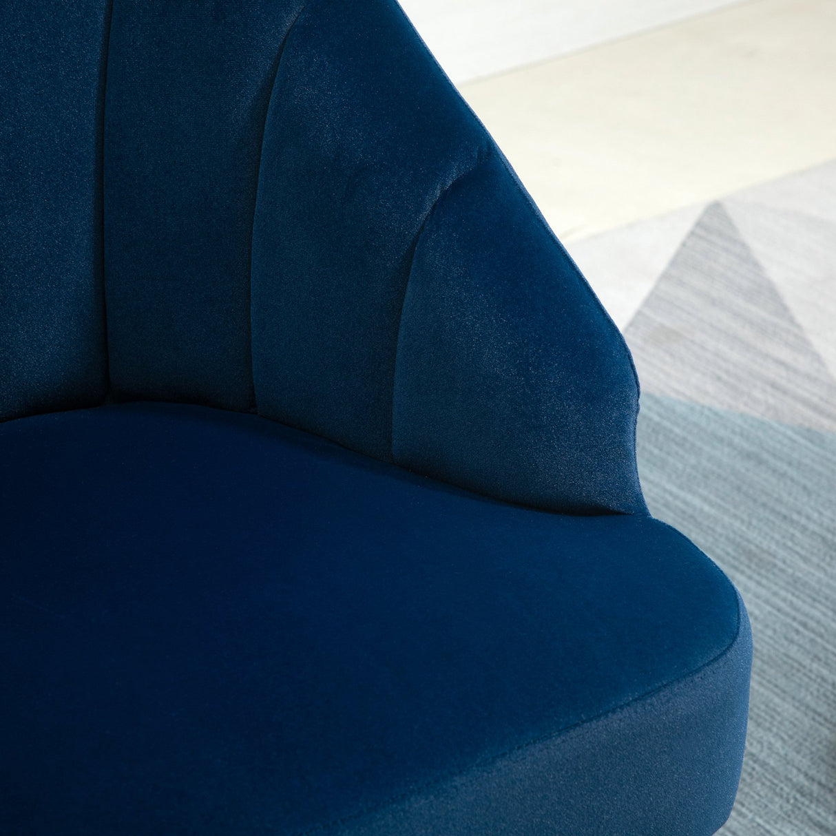 easycomfort easycomfort poltrona in velluto imbottita con schienale a conchiglia per camera e salotto 63x65x84cm