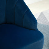 easycomfort easycomfort poltrona in velluto imbottita con schienale a conchiglia per camera e salotto 63x65x84cm