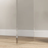 easycomfort easycomfort tavolino da salotto in acrilico a u con bordi lisci e angoli arrotondati 53 5x30 5x53 5 cm trasparente