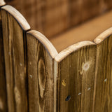 easycomfort easycomfort fioriera box rettangolare per piante in legno di abete 80x33x30cm