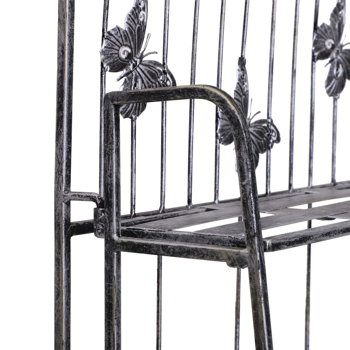 easycomfort easycomfort fioriera a scaffale a 3 ripiani da giardino balcone interno grigio argento 44 x 25 x96 cm