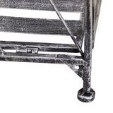 easycomfort easycomfort fioriera a scaffale a 3 ripiani da giardino balcone interno grigio argento 44 x 25 x96 cm