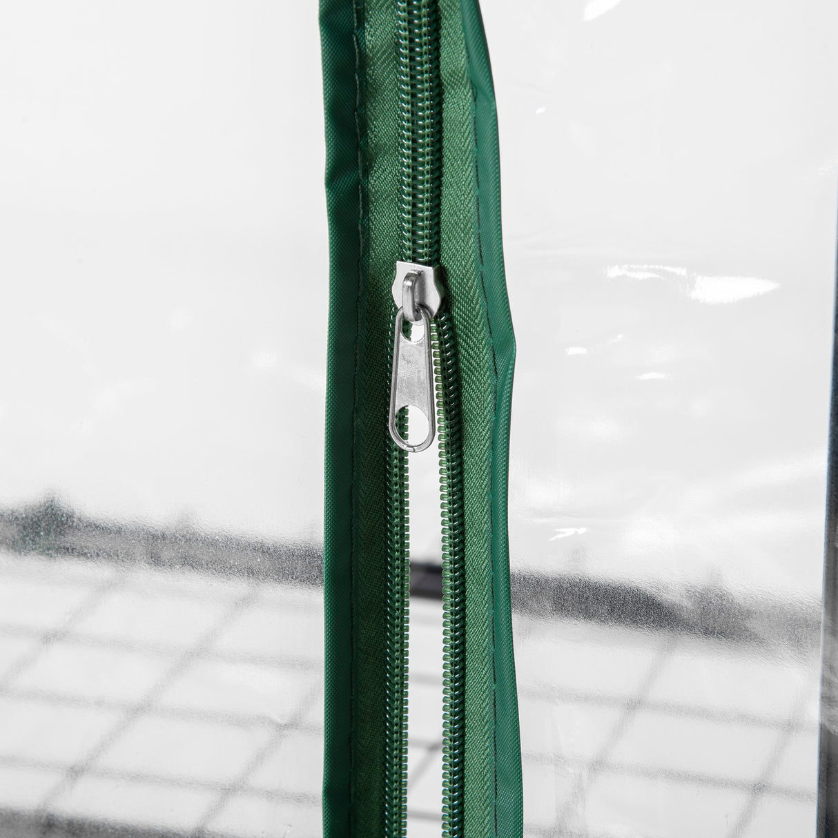 easycomfort serra per piante verticale con scaffale a 4 ripiani in acciaio e pvc bianco 69x50x165cm