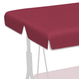 easycomfort tettuccio di ricambio per dondolo in poliestere con protezione uv50+ 192x144cm rosso