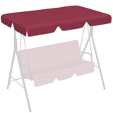 easycomfort tettuccio di ricambio per dondolo in poliestere con protezione uv50+ 192x144cm rosso