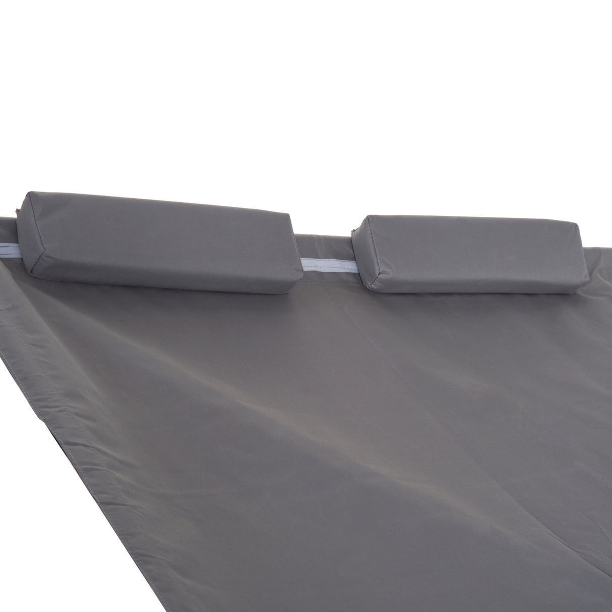 easycomfort easycomfort lettino sdraio prendisole matrimoniale con tettuccio regolabile grigio