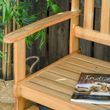 easycomfort easycomfort panchina da giardino a dondolo 2 posti con braccioli in legno di abete
