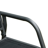 easycomfort easycomfort panchina a dondolo da giardino 3 posti in metallo e tessuto traspirante