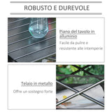 easycomfort easycomfort tavolo da campeggio pieghevole e arrotolabile con borsa da viaggio nera