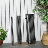 easycomfort easycomfort tavolo da campeggio pieghevole e arrotolabile con borsa da viaggio nera