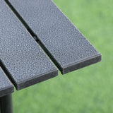 easycomfort easycomfort tavolo da campeggio pieghevole e arrotolabile con borsa da viaggio nera