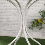 easycomfort set da giardino 3 pezzi con 2 sedie pieghevoli e 1 tavolino a mosaico bianco