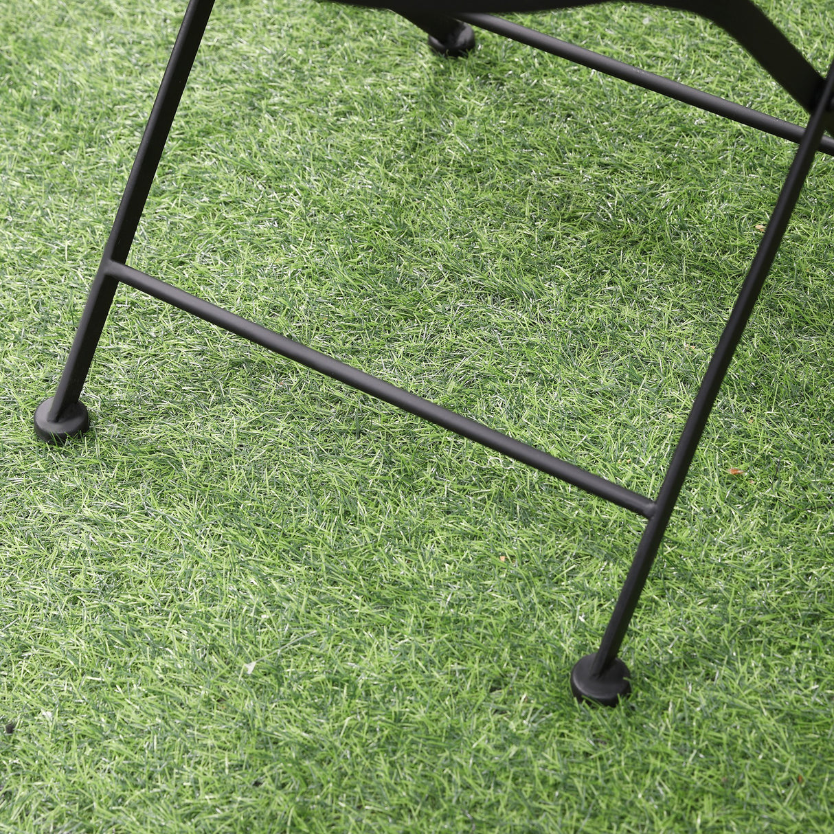 easycomfort set da giardino 3 pezzi con 2 sedie pieghevoli e 1 tavolino rotondo a mosaico