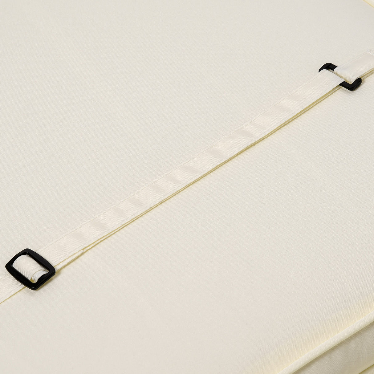 easycomfort cuscino per lettino prendisole con rivestimento poliestere sfoderabile 188x53x8cm bianco crema