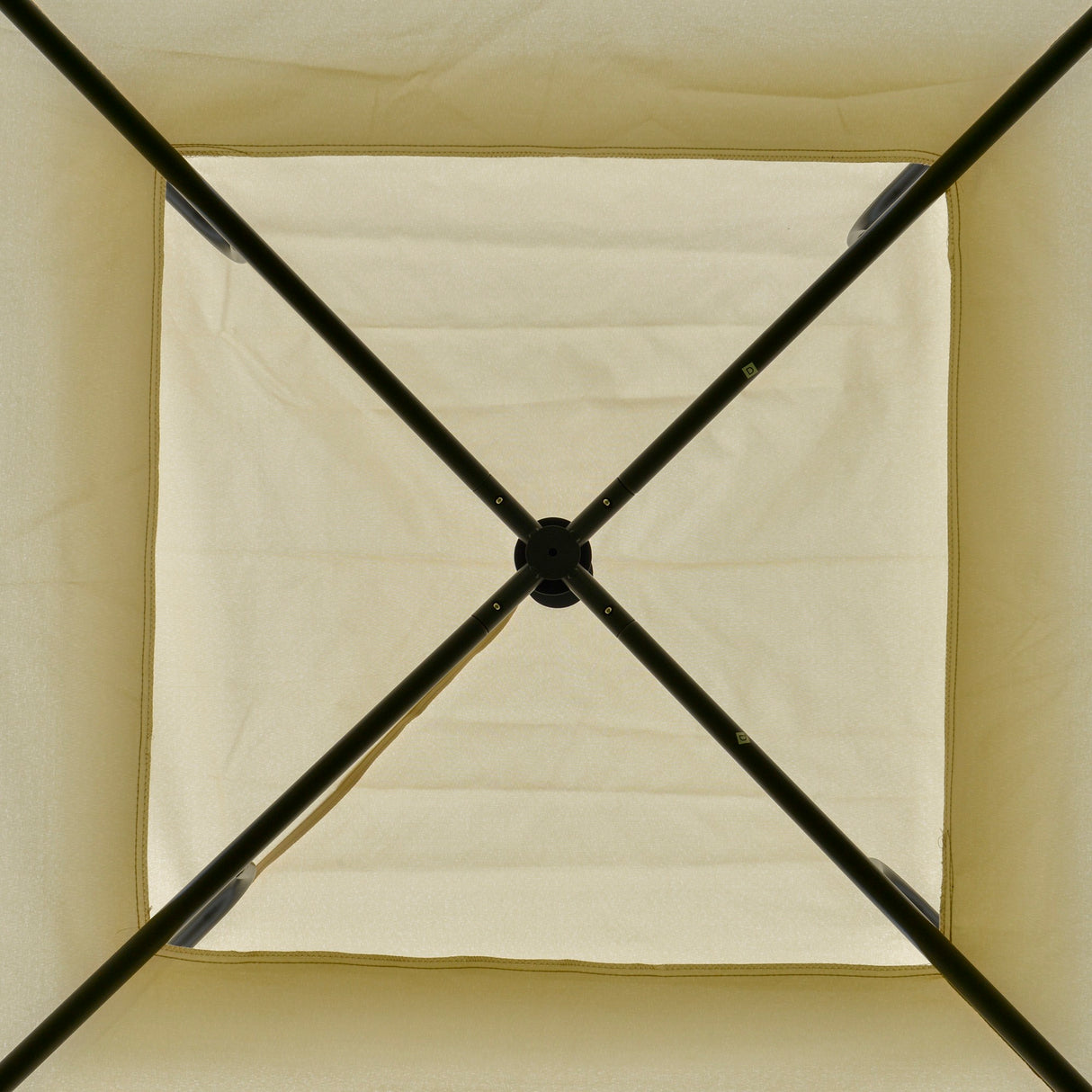 easycomfort easycomfort gazebo da esterno o giardino in metallo con doppio tettuccio beige