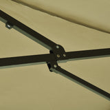 easycomfort easycomfort ombrellone doppio tettuccio da esterni ecru area coperta 4.6m