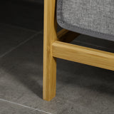 easycomfort easycomfort portabiancheria in legno di bambu con doppio cesto estraibile e ripiano a doghe 63 5x33x73cm grigio