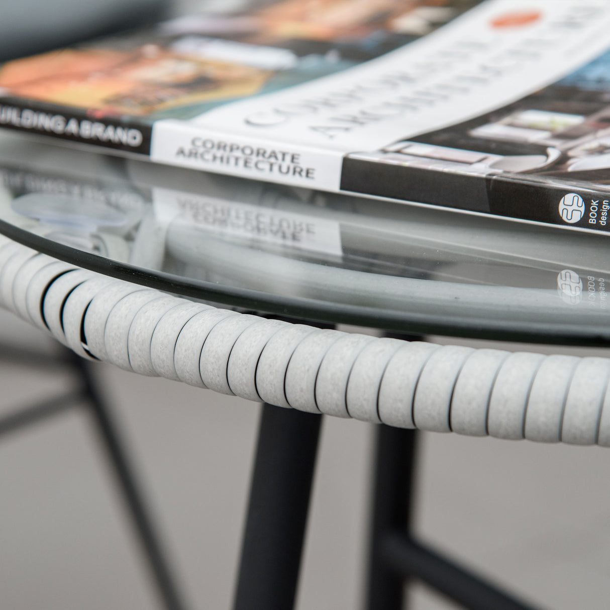 easycomfort set mobili da giardino 3 pezzi con tavolino e sedie in rattan pe poilestere e acciaio per esterni grigio