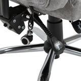 easycomfort easycomfort poltrona da ufficio massaggiante riscaldante altezza e reclinazione regolabili poggiapiedi retrattile 62x67x113 120cm grigio