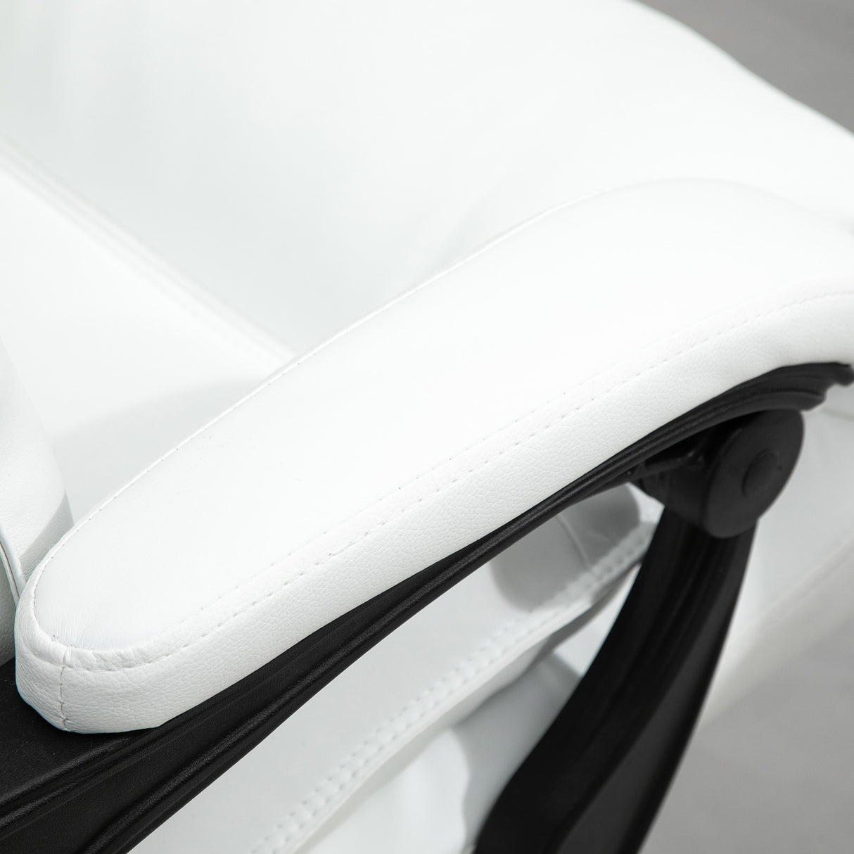 easycomfort easycomfort poltrona da ufficio in finta pelle bianca altezza regolabile con schienale reclinabile 155 e poggiapiedi ean 8054144139494