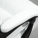 easycomfort easycomfort poltrona da ufficio in finta pelle bianca altezza regolabile con schienale reclinabile 155 e poggiapiedi ean 8054144139494