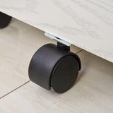 easycomfort easycomfort schedario da ufficio cassettiera per scrivania in legno 2 cassetti serratura con 2 chiavi bianco 40x45x55 6cm ean 8054144133461