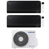 samsung condizionatore samsung dual split inverter serie windfree black 1212 con aj050txj2kg r 32 wi fi integrato 900012000