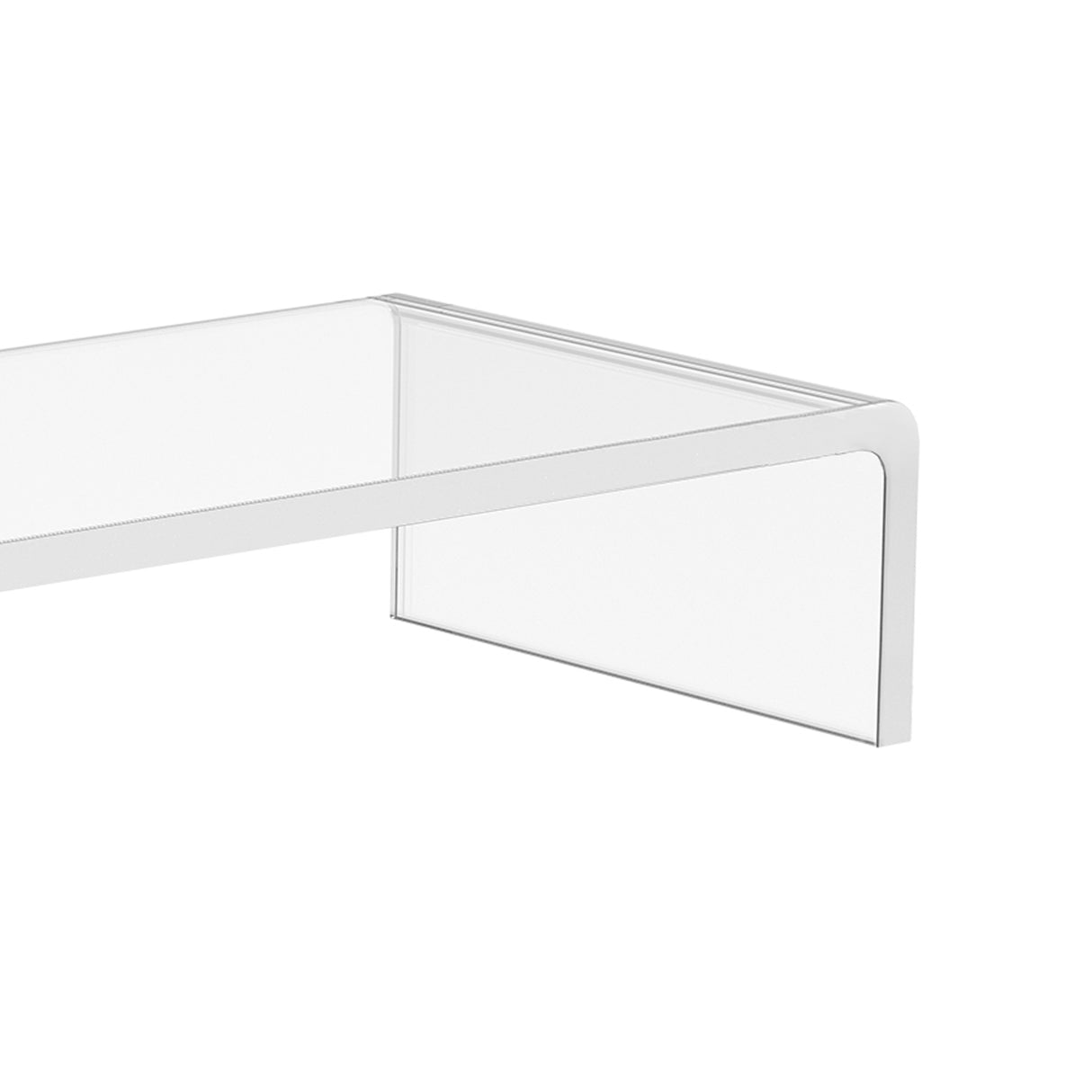 easycomfort supporto per monitor computer tv supporto per schermi in vetro acrilico trasparente 53x19x9cm