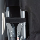 easycomfort easycomfort brandina pieghevole e imbottita letto da campeggio nero