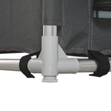 easycomfort easycomfort cucina da campeggio in alluminio con doppio armadietto 3 mensole e sacca di trasporto