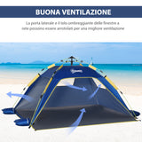 easycomfort easycomfort tenda da spiaggia pop up con finestre traforate e porta richiudibile
