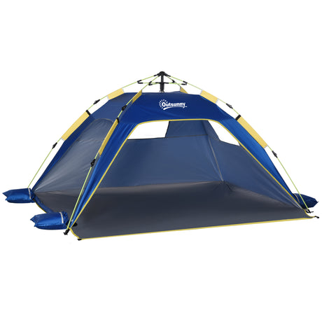 easycomfort easycomfort tenda da spiaggia pop up con finestre traforate e porta richiudibile