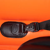 easycomfort canoa gonfiabile 2 posti in pvc con 2 remi in alluminio e accessori arancione