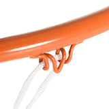 easycomfort canestro basket per bambini e adulti da indoor e outdoor in acciaio e pe 110x90x70 cm nero e giallo 36766