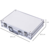 easycomfort valigetta poker professionale in alluminio set con 200 fiches e 2 mazzi per texas hold em e blackjack