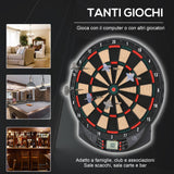 easycomfort easycomfort bersaglio a freccette elettronico in pp con 6 freccette e tabellone segna punti 44x39 5x 2 2cm nero