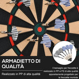 easycomfort easycomfort bersaglio a freccette elettronico in pp con 6 freccette e tabellone segna punti 44x39 5x 2 2cm nero